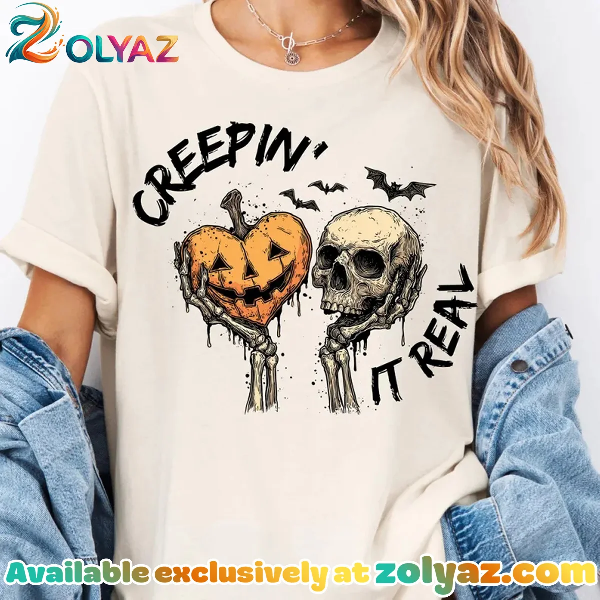 Skeleton Pumpkin Skull T-Shirt & Hoodie