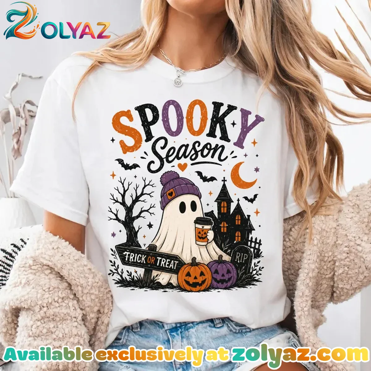 Halloween Ghost Shirt & Hoodie - Series 1 Halloween Ghost Shirt & Hoodie - Series 1