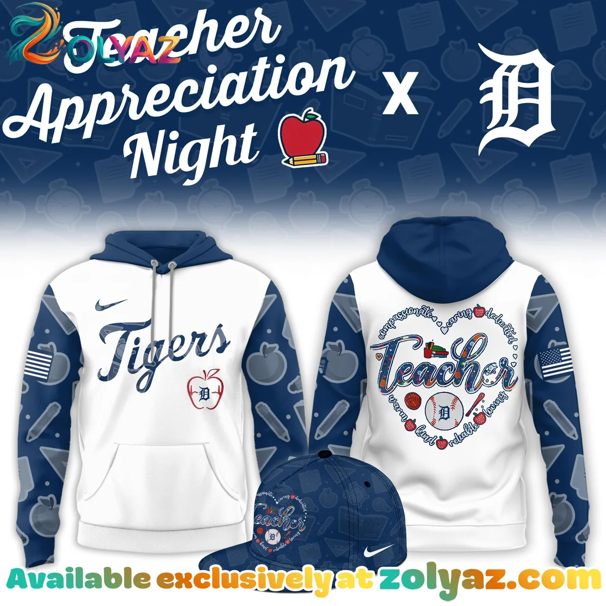 Detroit Tigers T-Shirt & Hoodie (Design 2)