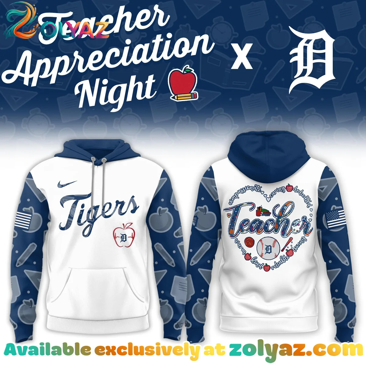 Detroit Tigers T-Shirt & Hoodie (Design 2) Detroit Tigers T-Shirt & Hoodie (Design 2)
