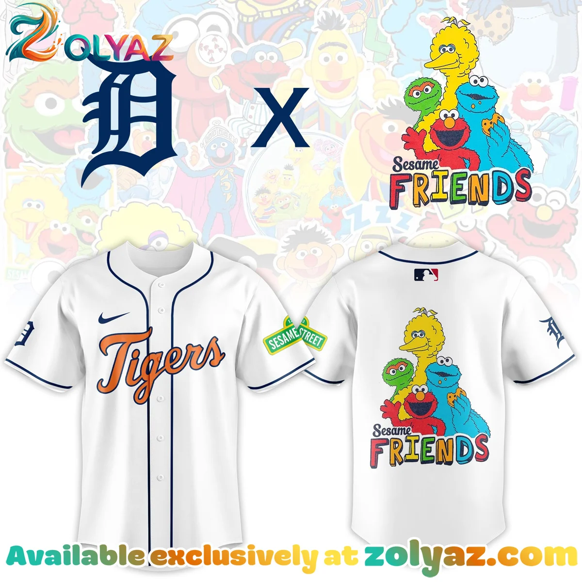 Detroit Tigers x Sesame Street Jersey