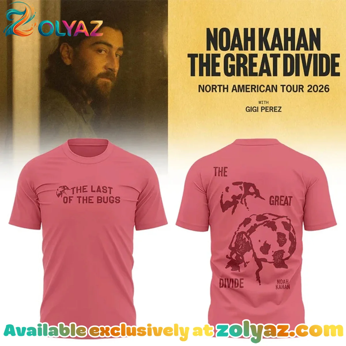 Noah Kahan North American - The Great Divide Tour Shirt & Hoodie - Variant 4