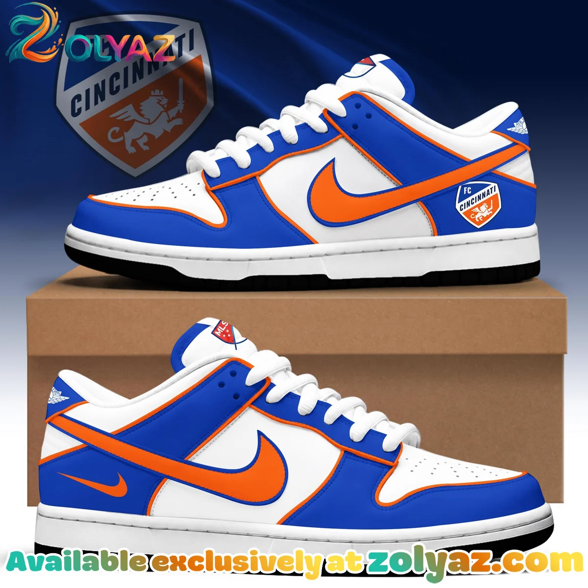 FC Cincinnati Custom Air Force 1 & Jordan 1 Shoes