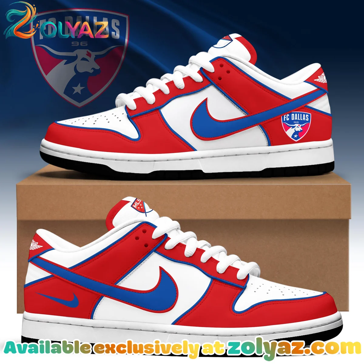FC Dallas Custom Air Force 1 & Jordan 1 Shoes
