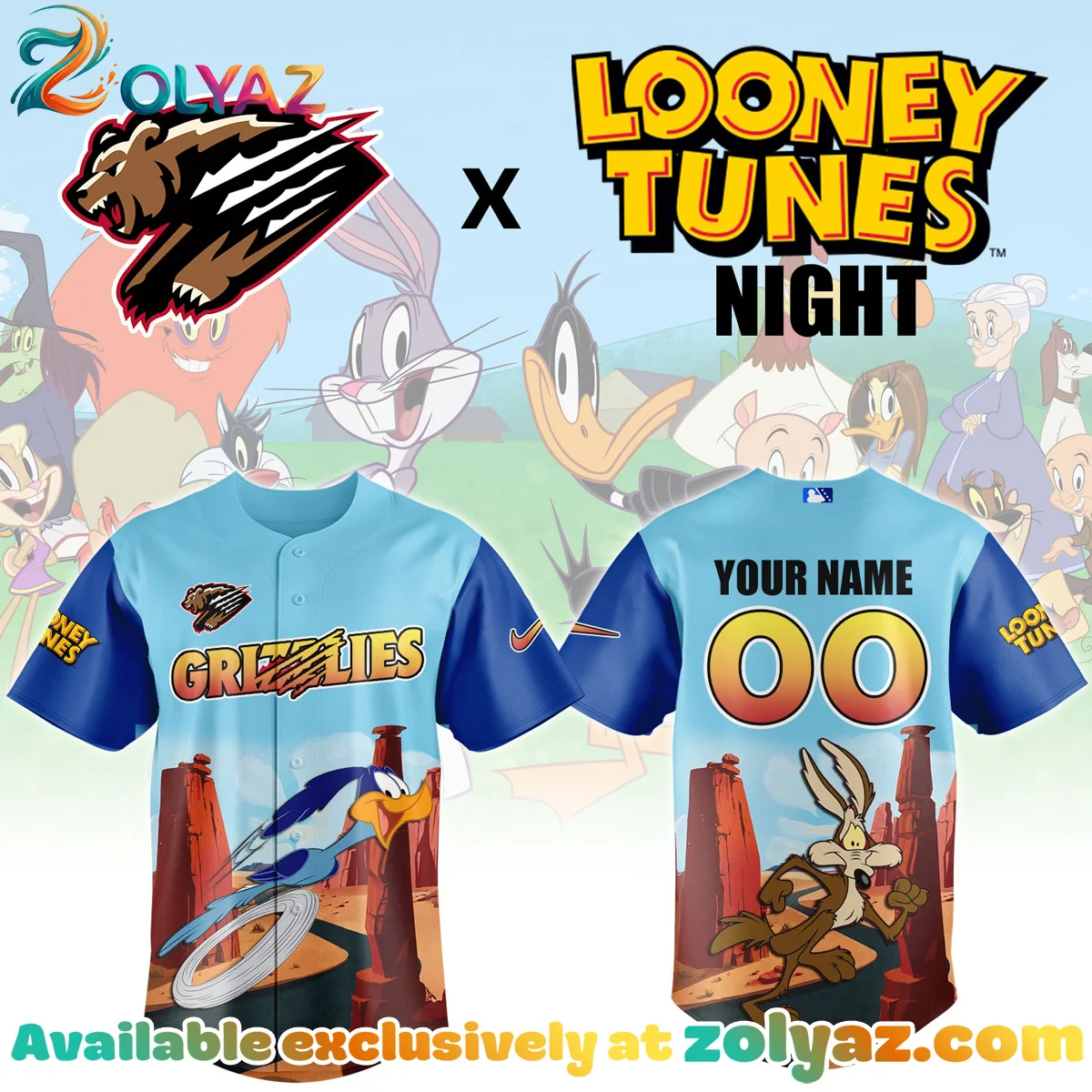 FGrizzlies x Looney Tunes Jersey FGrizzlies x Looney Tunes Jersey