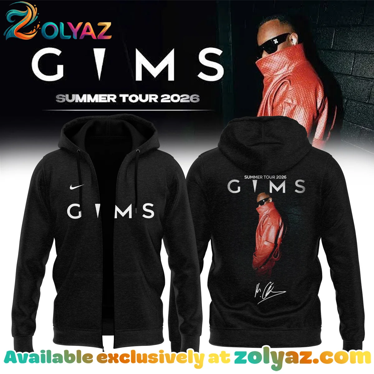 GIMS Summer Tour Shirt & Hoodie (Style 2)