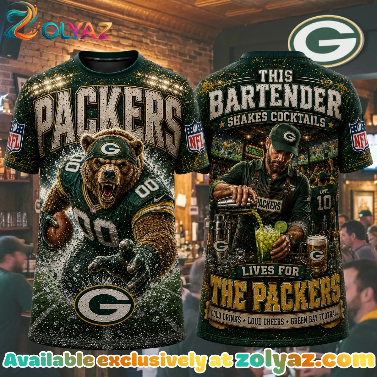 Green Bay Packers T-Shirt & Hoodie - Series 1