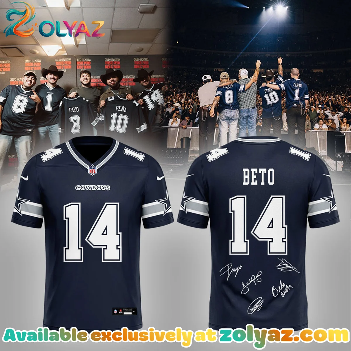 Grupo Frontera El último de Texas gracias Dallas x BETO Jersey