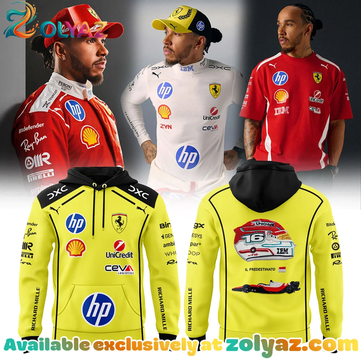 Lewis Hamilton x Scuderia Ferrari T-Shirt & Hoodie [Batch 2]