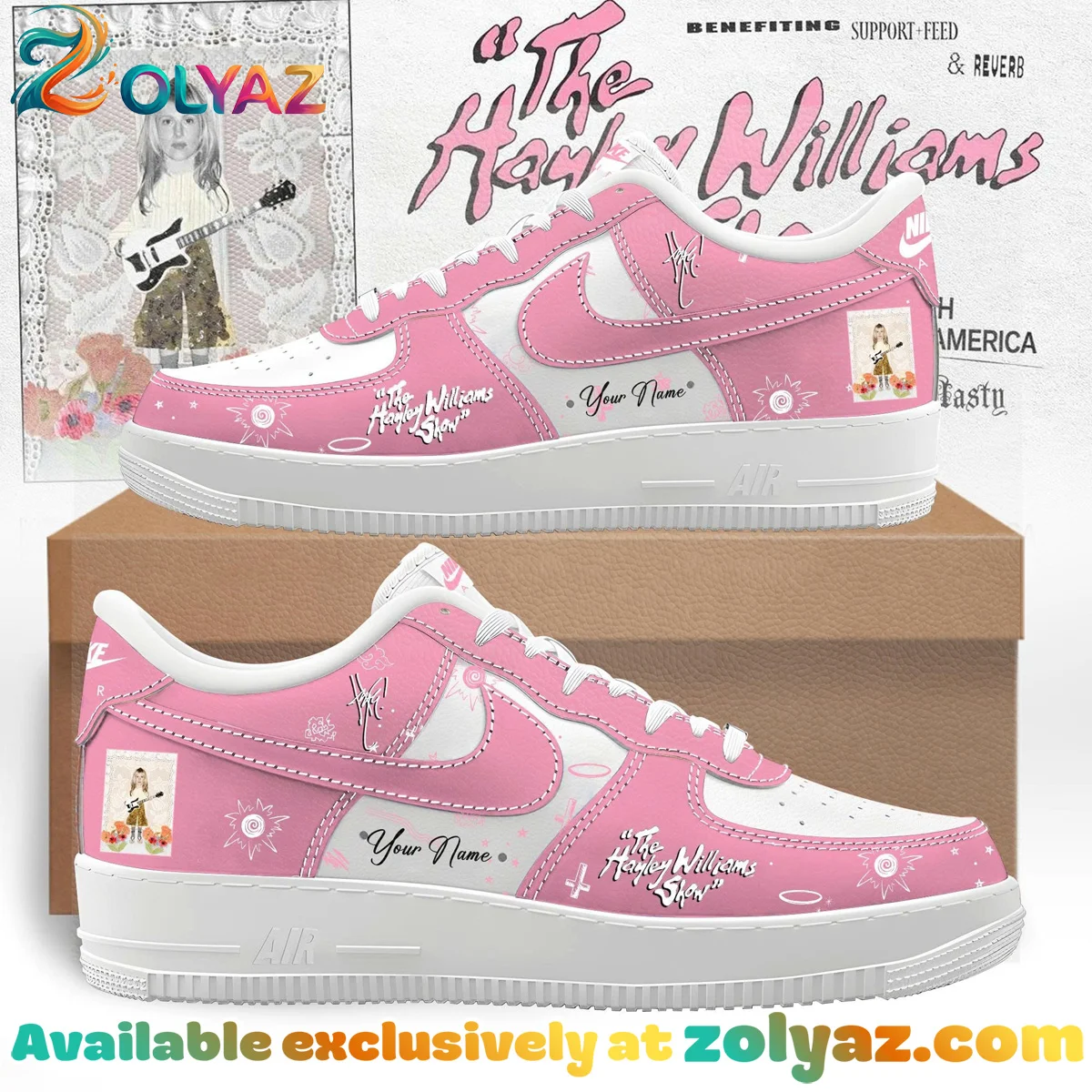 Hayley Williams Custom Air Force 1 & Jordan 1 Shoes [Batch 3]