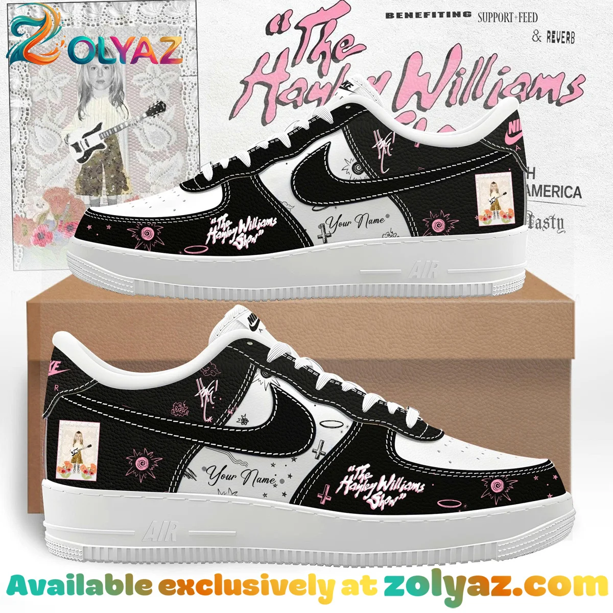 Hayley Williams Custom Air Force 1 & Jordan 1 Shoes - Part 5