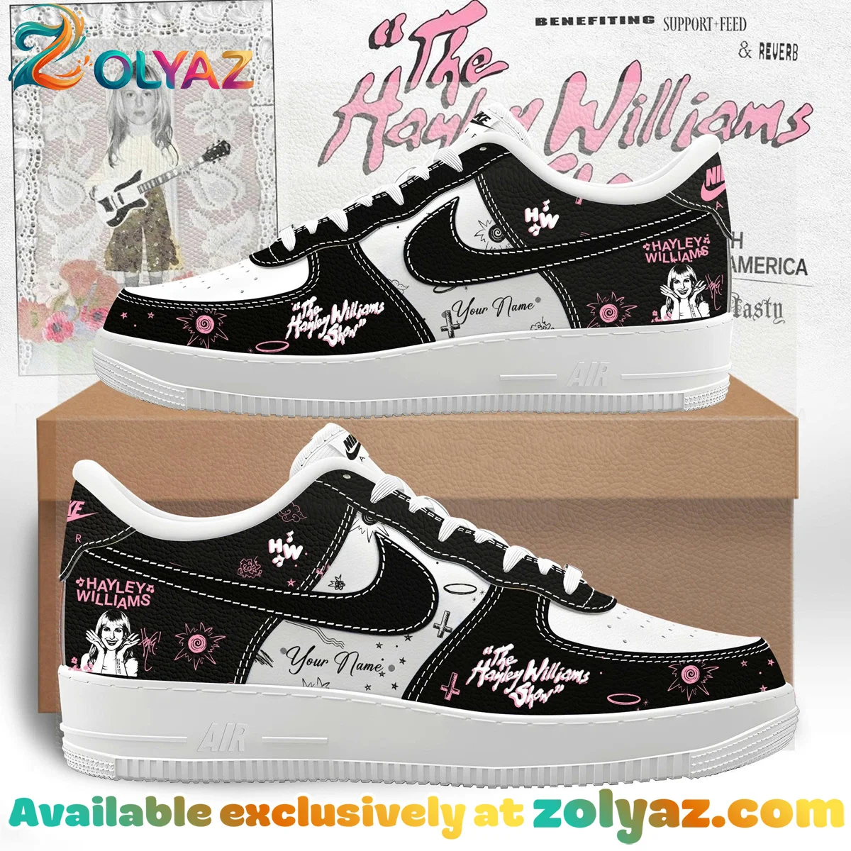 Hayley Williams Custom Air Force 1 & Jordan 1 Shoes [Batch 6]