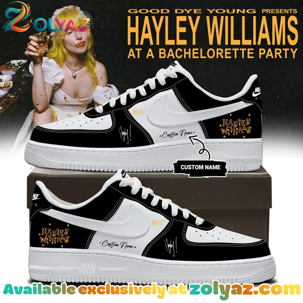 Hayley Williams Custom Air Force 1 & Jordan 1 Shoes (Release 1)