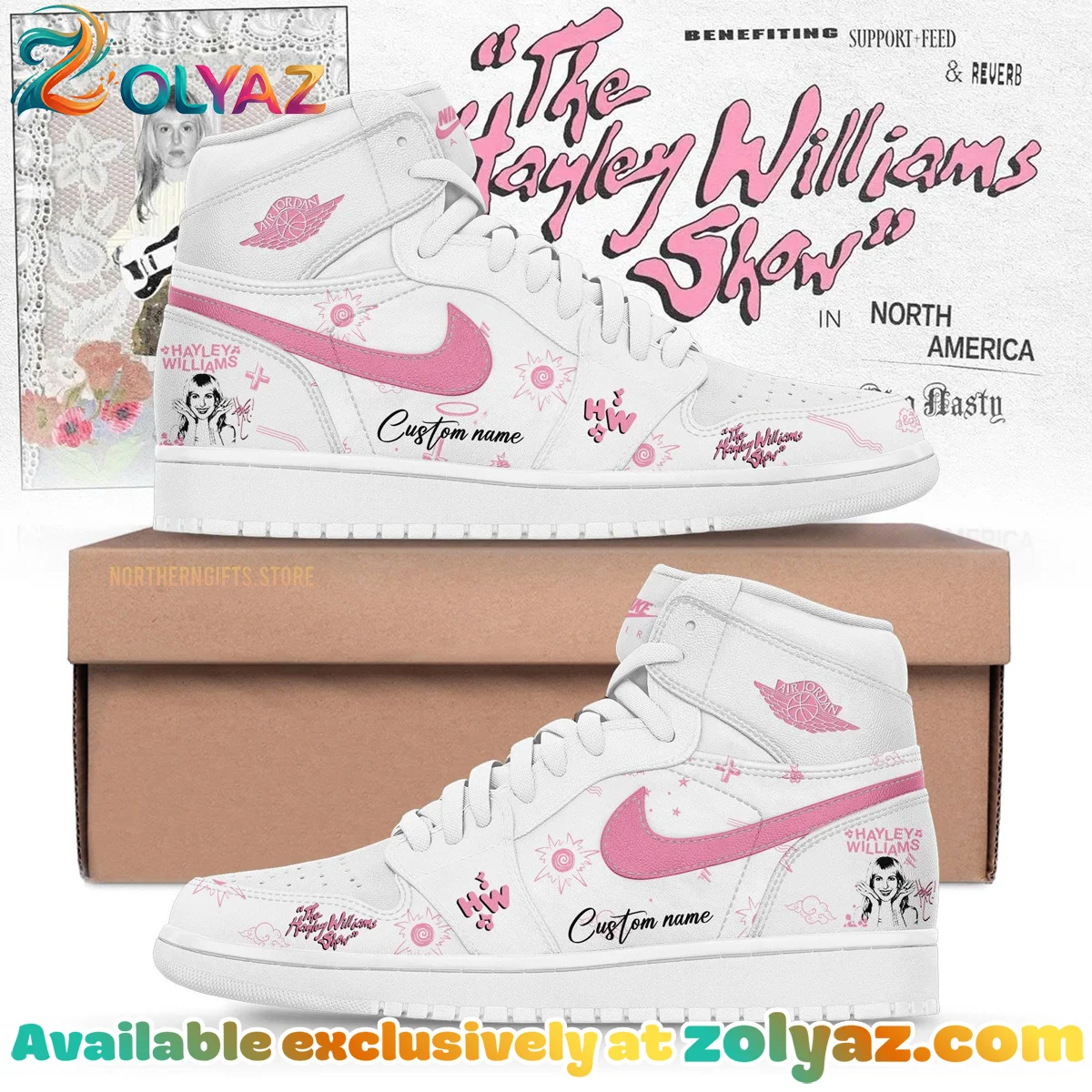 Hayley Williams Custom Air Force 1 & Jordan 1 Shoes - Variant 9