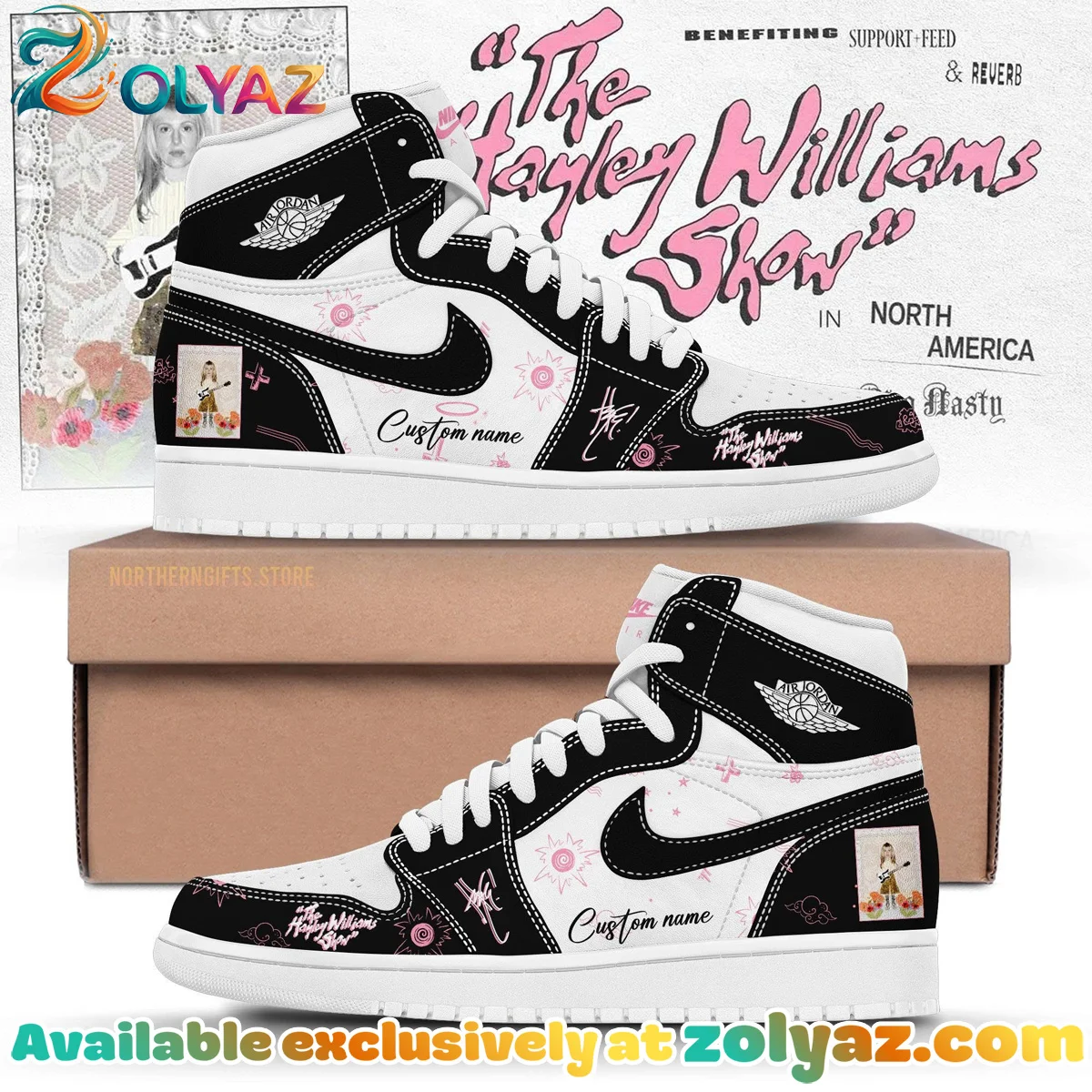 Hayley Williams Custom Air Force 1 & Jordan 1 Shoes [Batch 11]