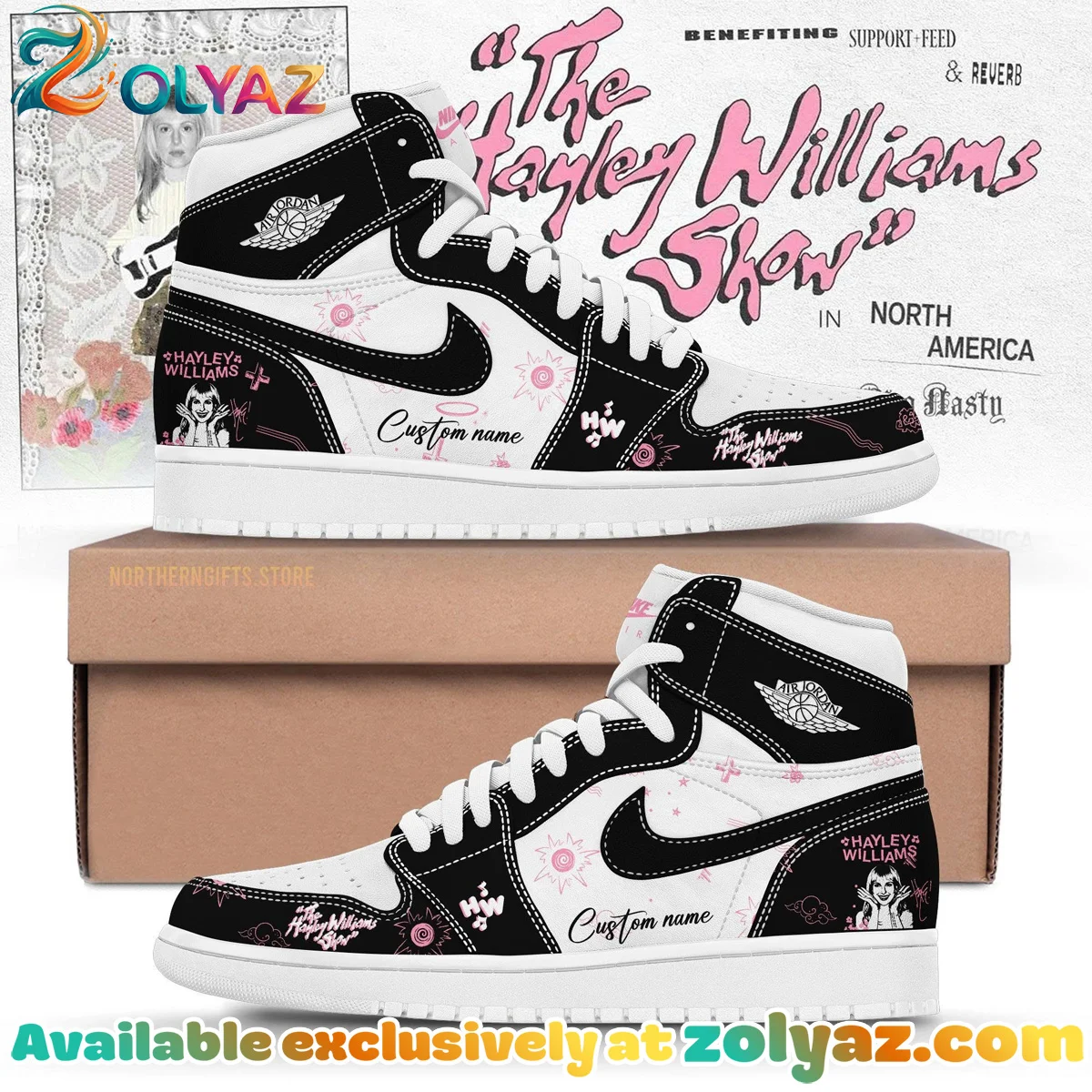 Hayley Williams Custom Air Force 1 & Jordan 1 Shoes - Variant 12