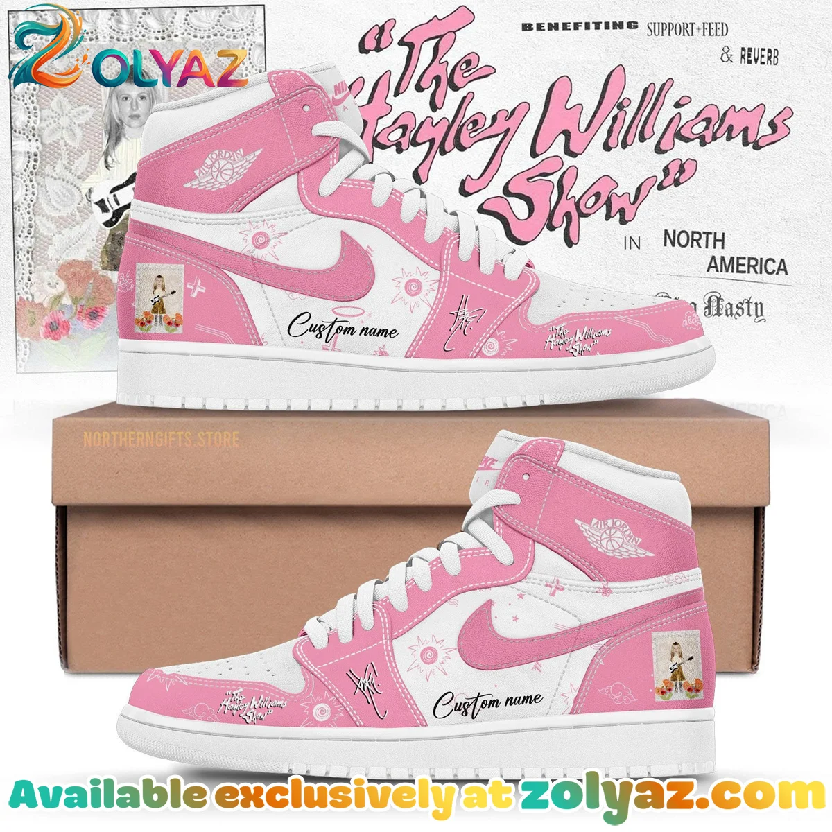Hayley Williams Custom Air Force 1 & Jordan 1 Shoes - Series 1