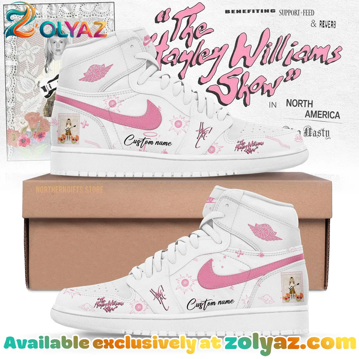 Hayley Williams Custom Air Force 1 & Jordan 1 Shoes - Part 2