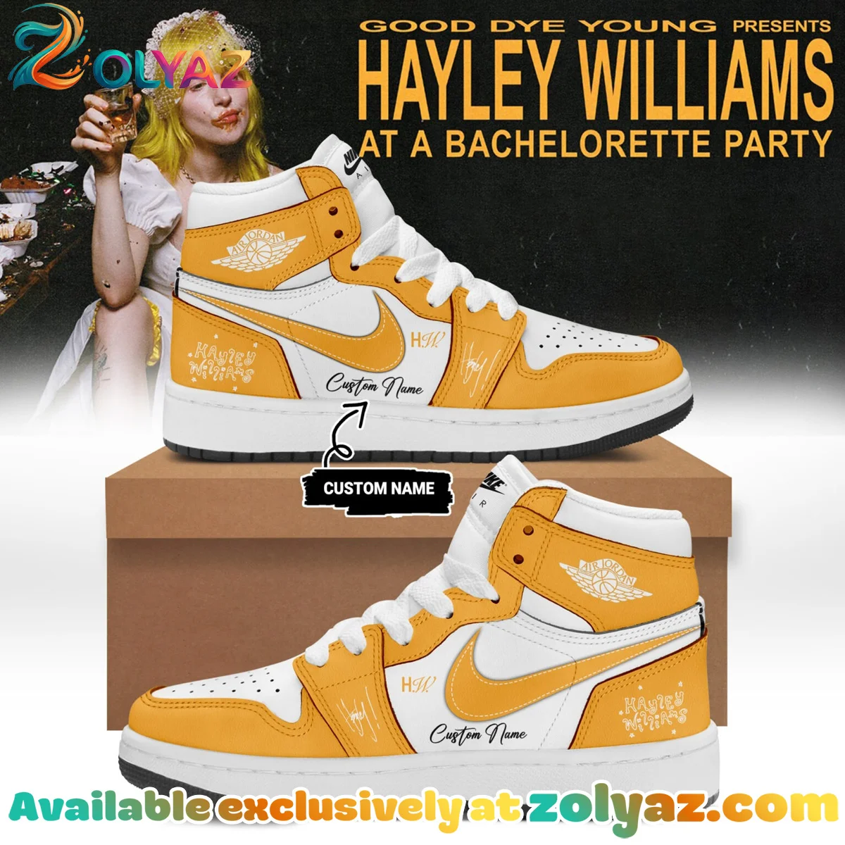 Hayley Williams Custom Air Force 1 & Jordan 1 Shoes - Series 3