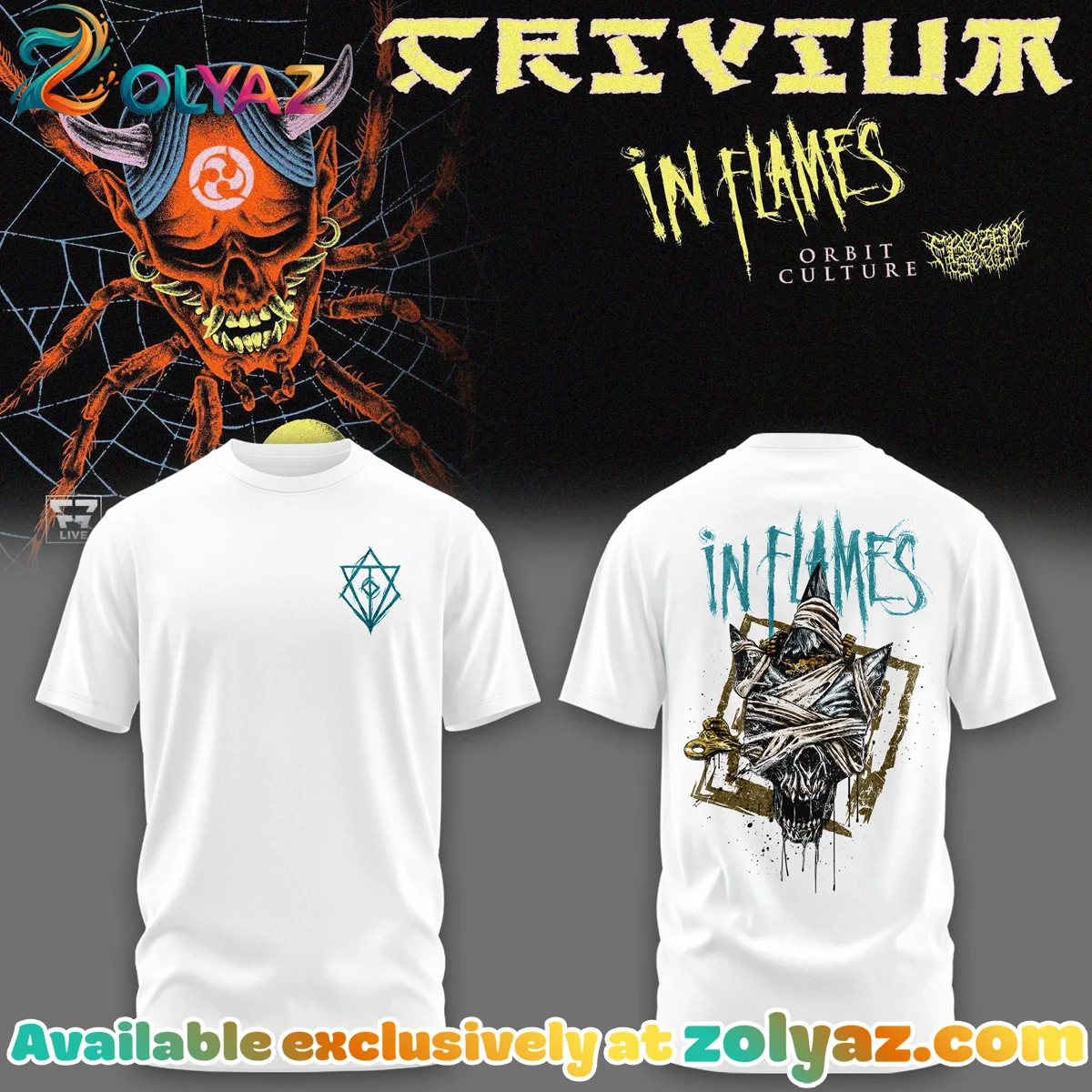 In Flames The Crown In The Grave Tour T-Shirt & Hoodie - Variant 16