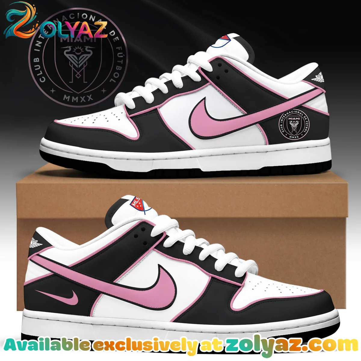 Inter Miami Custom Air Force 1 & Jordan 1 Shoes