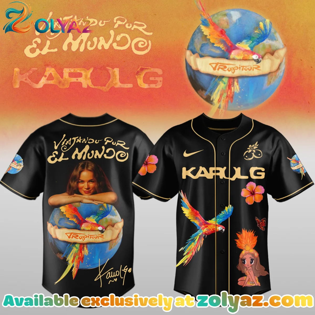 Karol G Nos Vamos de Tour Jersey (Design 2)
