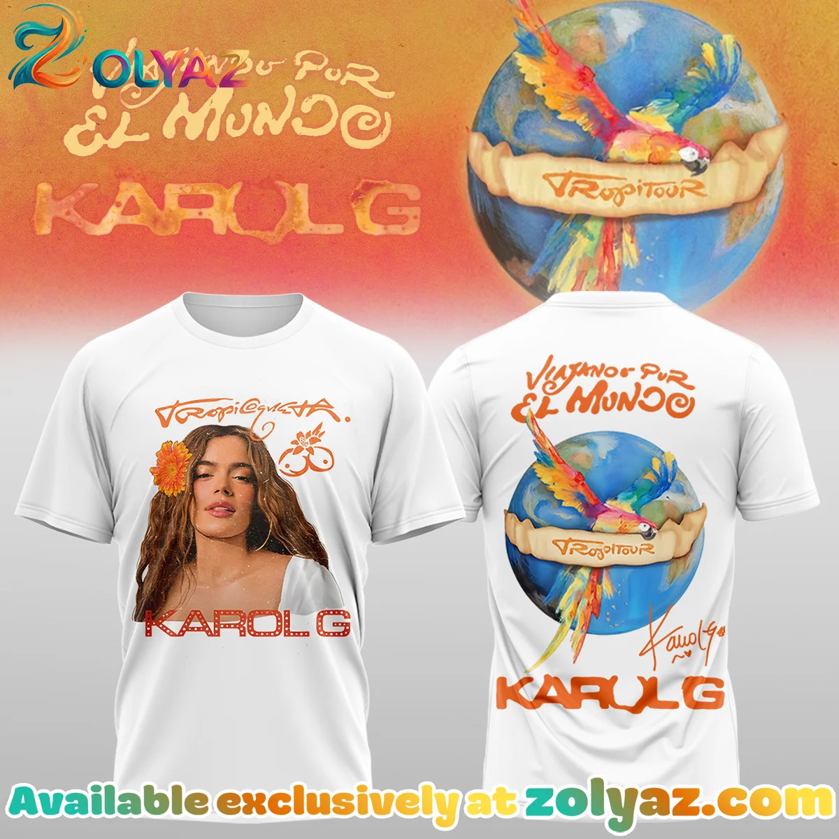 Karol G Nos Vamos de Tour Shirt & Hoodie - Variant 5 Karol G Nos Vamos de Tour Shirt & Hoodie - Variant 5
