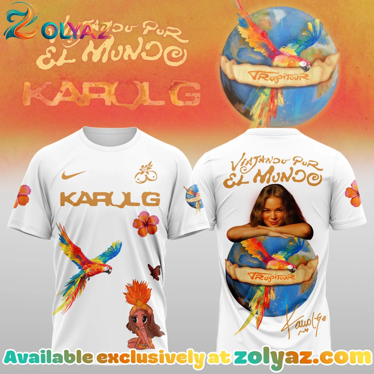 Karol G Nos Vamos de Tour T-Shirt & Hoodie (Style 8) Karol G Nos Vamos de Tour T-Shirt & Hoodie (Style 8)