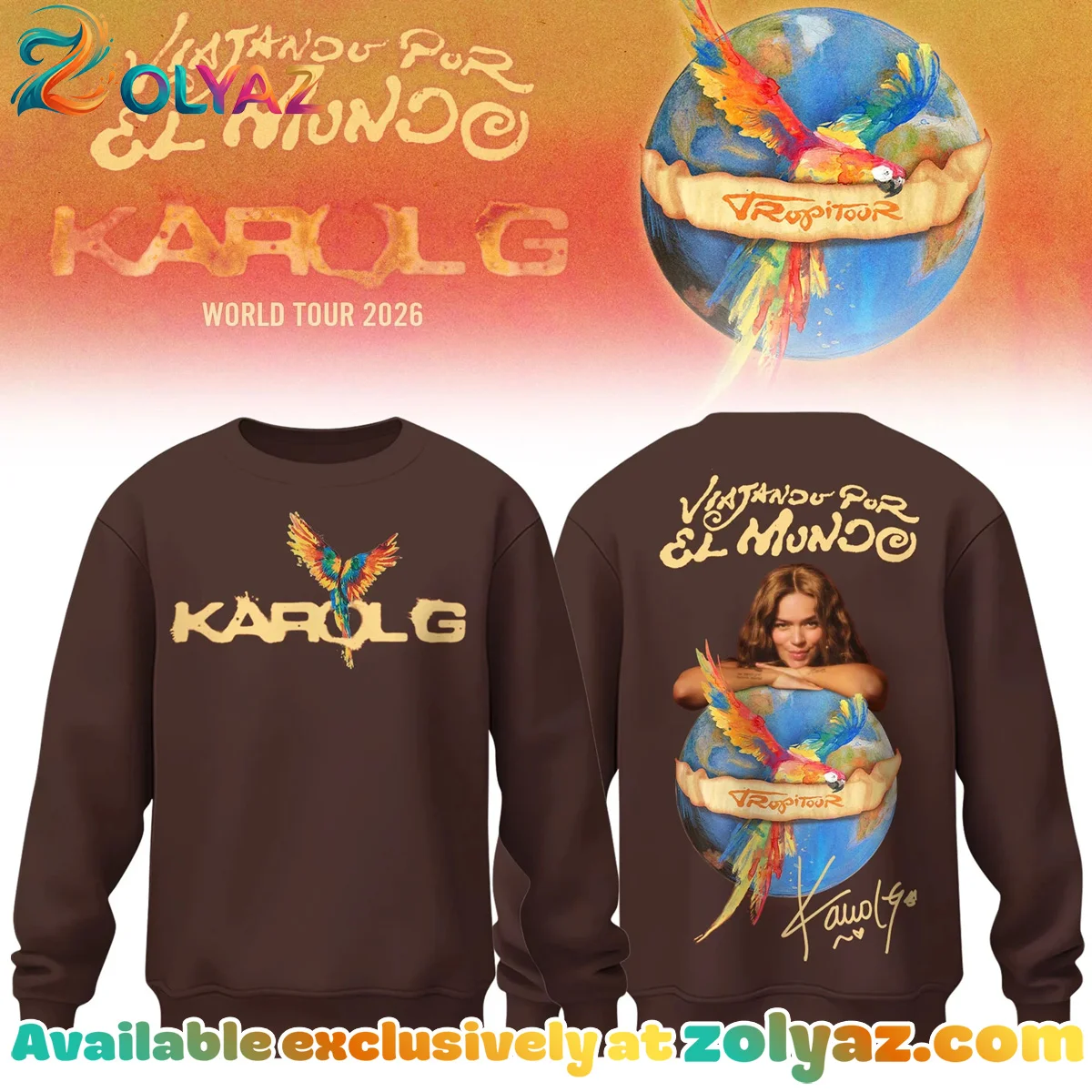 Karol G Viajando Por El Mundo Tropitour T-Shirt & Hoodie [Batch 11]