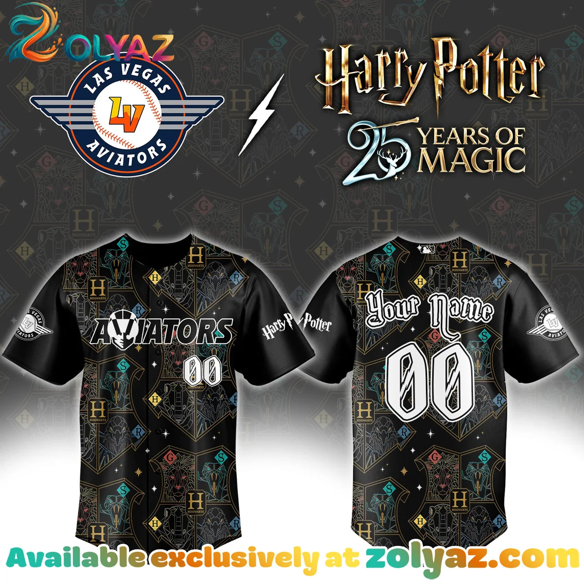 Las Vegas Aviators x Harry Potter Jersey (Style 2) Las Vegas Aviators x Harry Potter Jersey (Style 2)