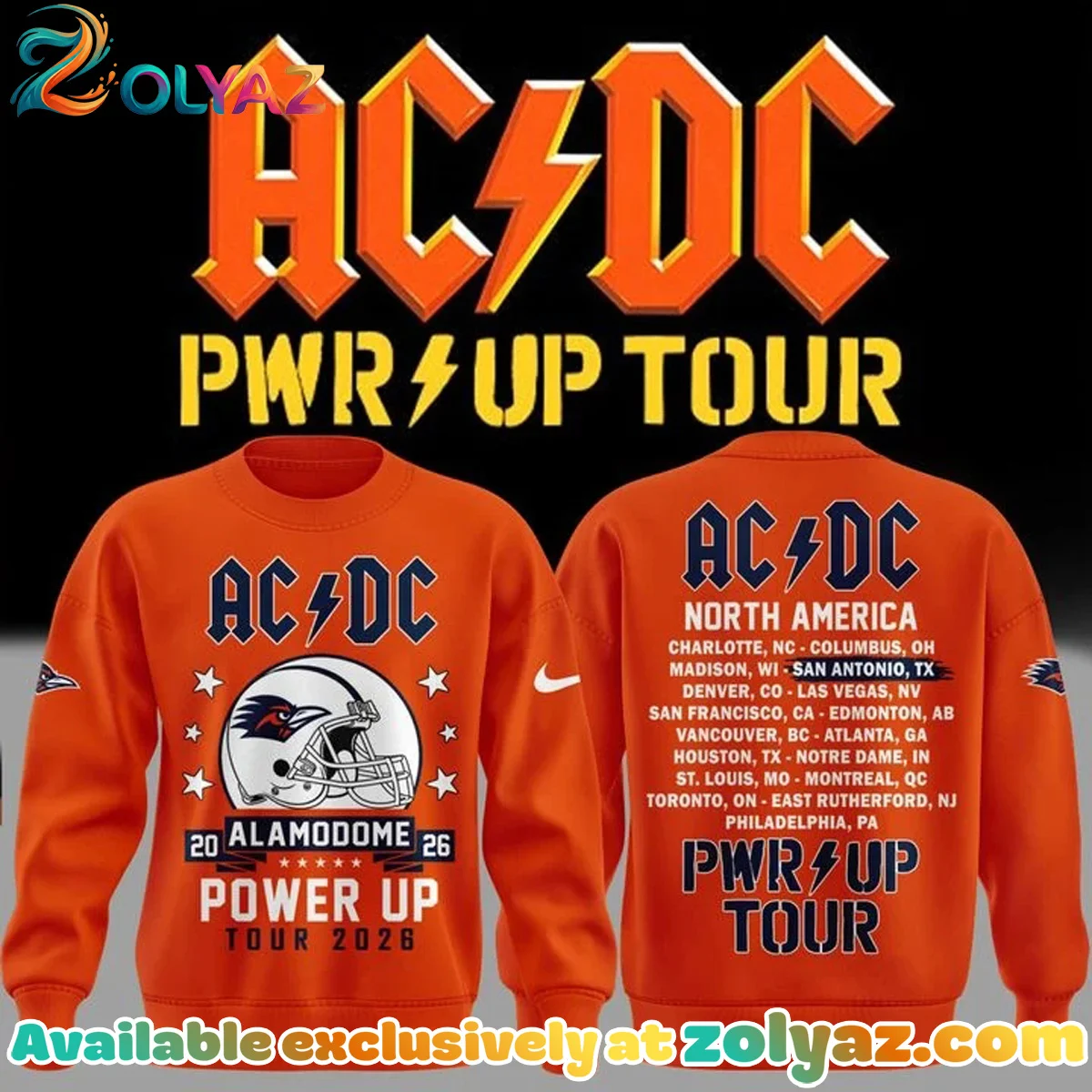 ACDC x UTSA Roadrunners T-Shirt & Hoodie