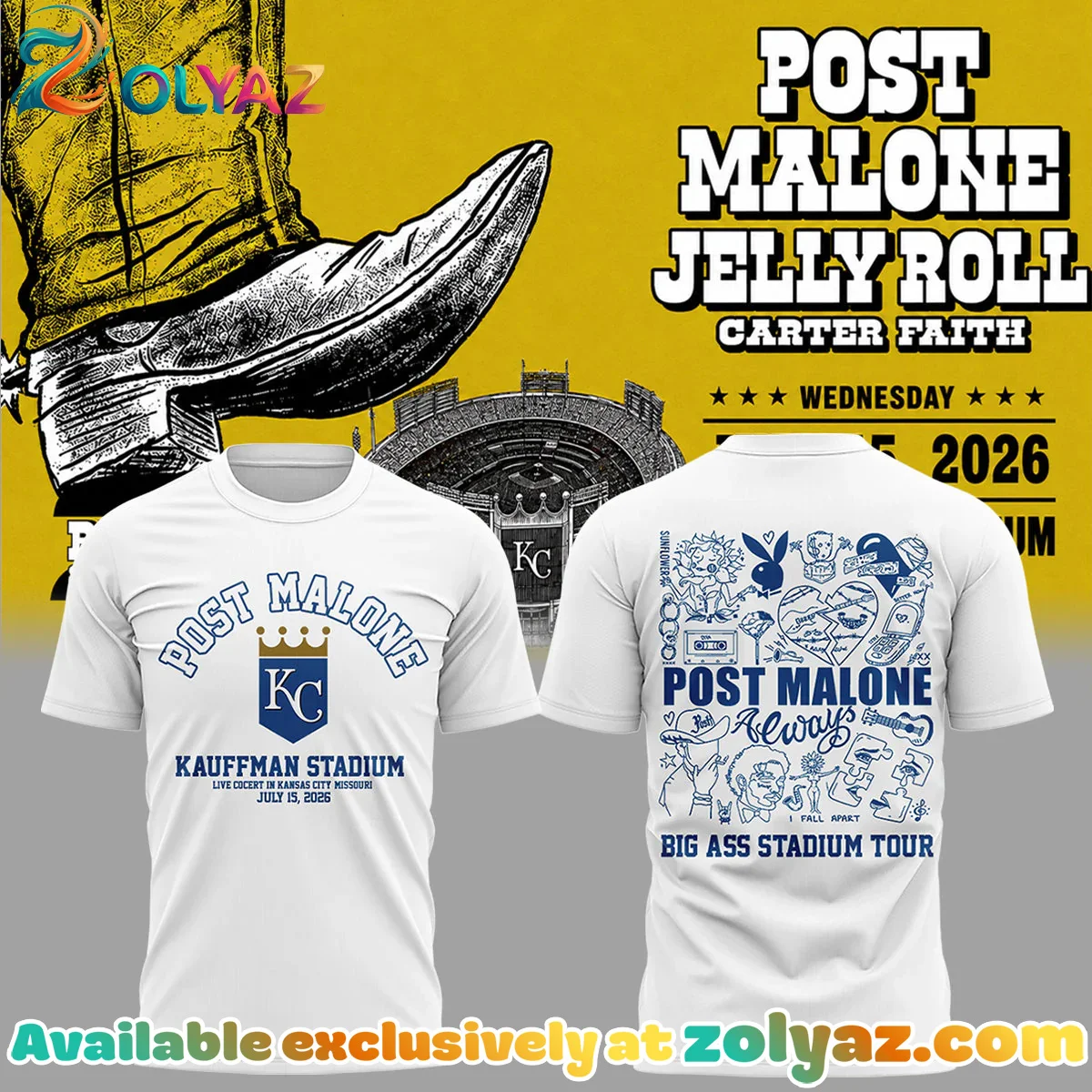 Big Ass Stadium Tour At Kauffman Stadium T-Shirt & Hoodie [Drop 2]