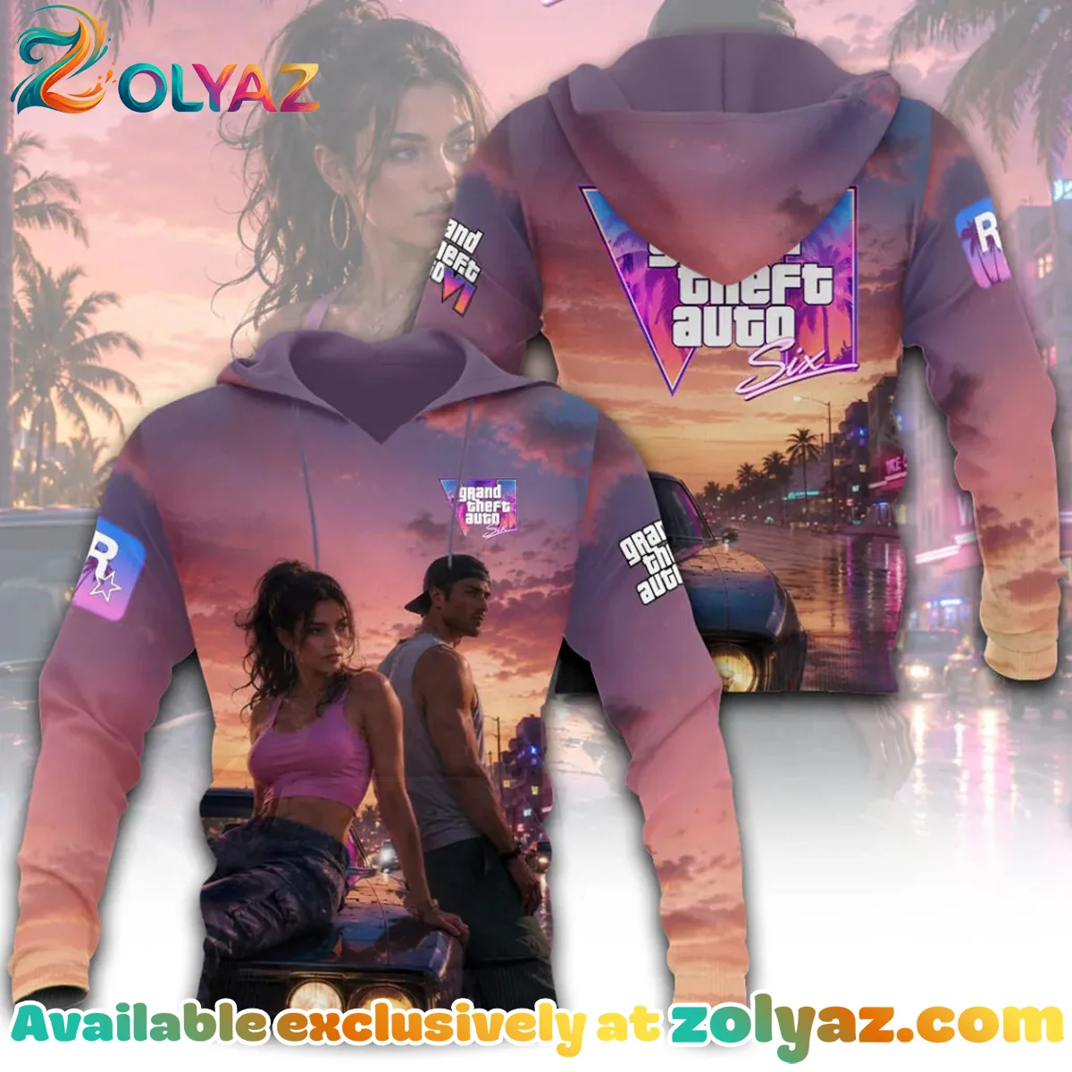 Grand Theft Auto VI Shirt & Hoodie - Part 9 Grand Theft Auto VI Shirt & Hoodie - Part 9
