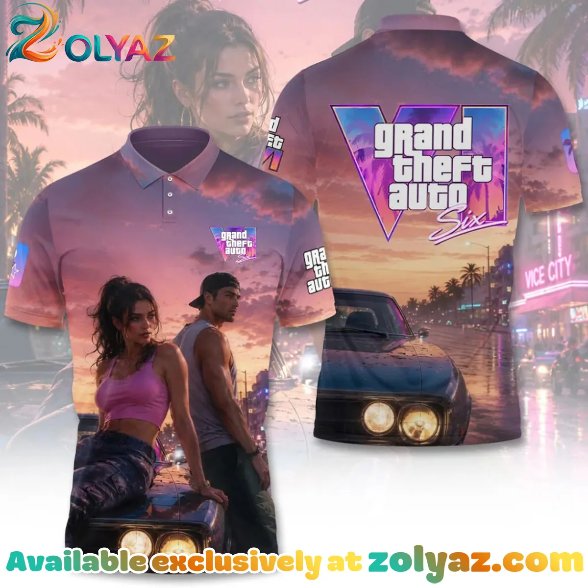 Grand Theft Auto VI Shirt & Hoodie - Part 9 Grand Theft Auto VI Shirt & Hoodie - Part 9