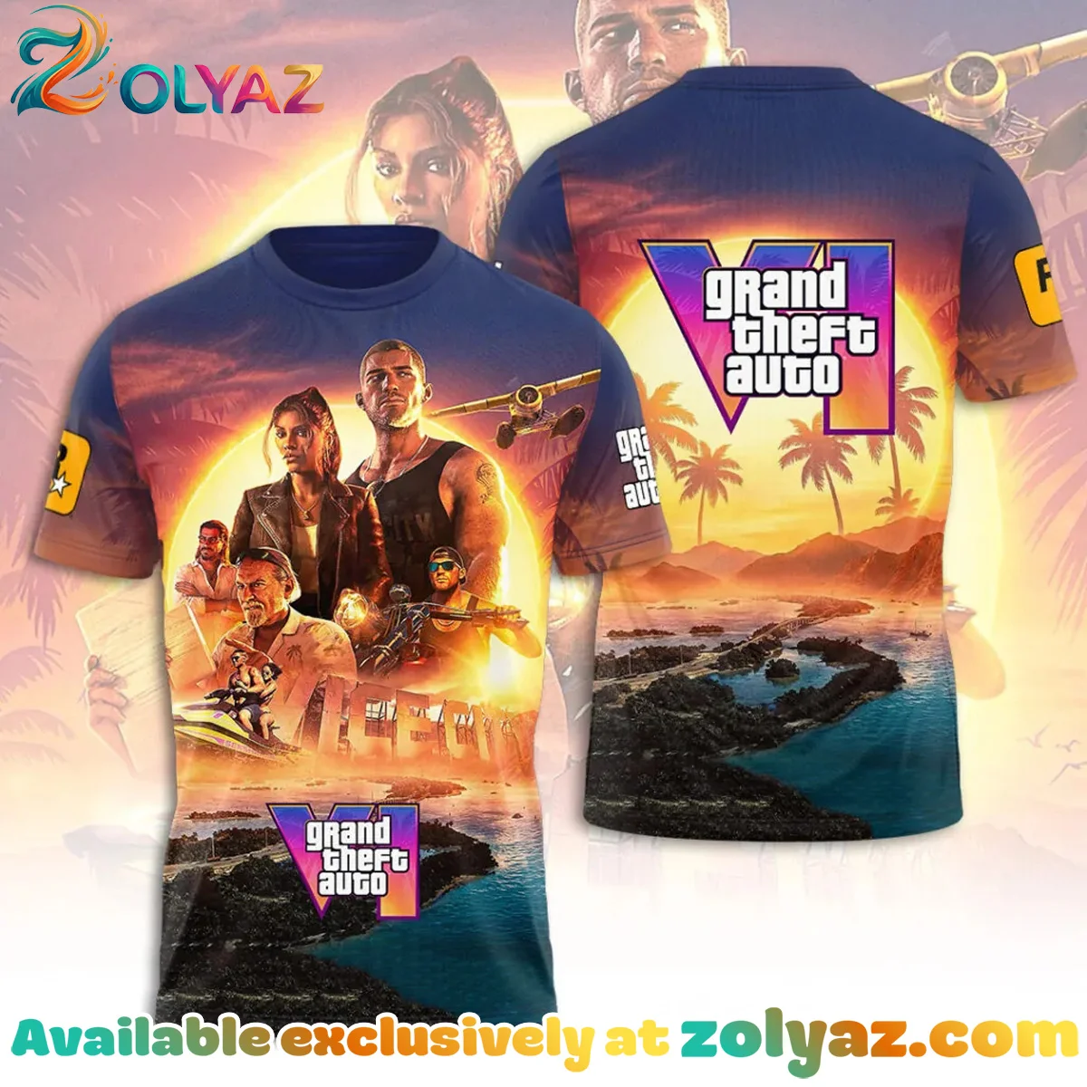Grand Theft Auto VI Shirt & Hoodie (Style 6)
