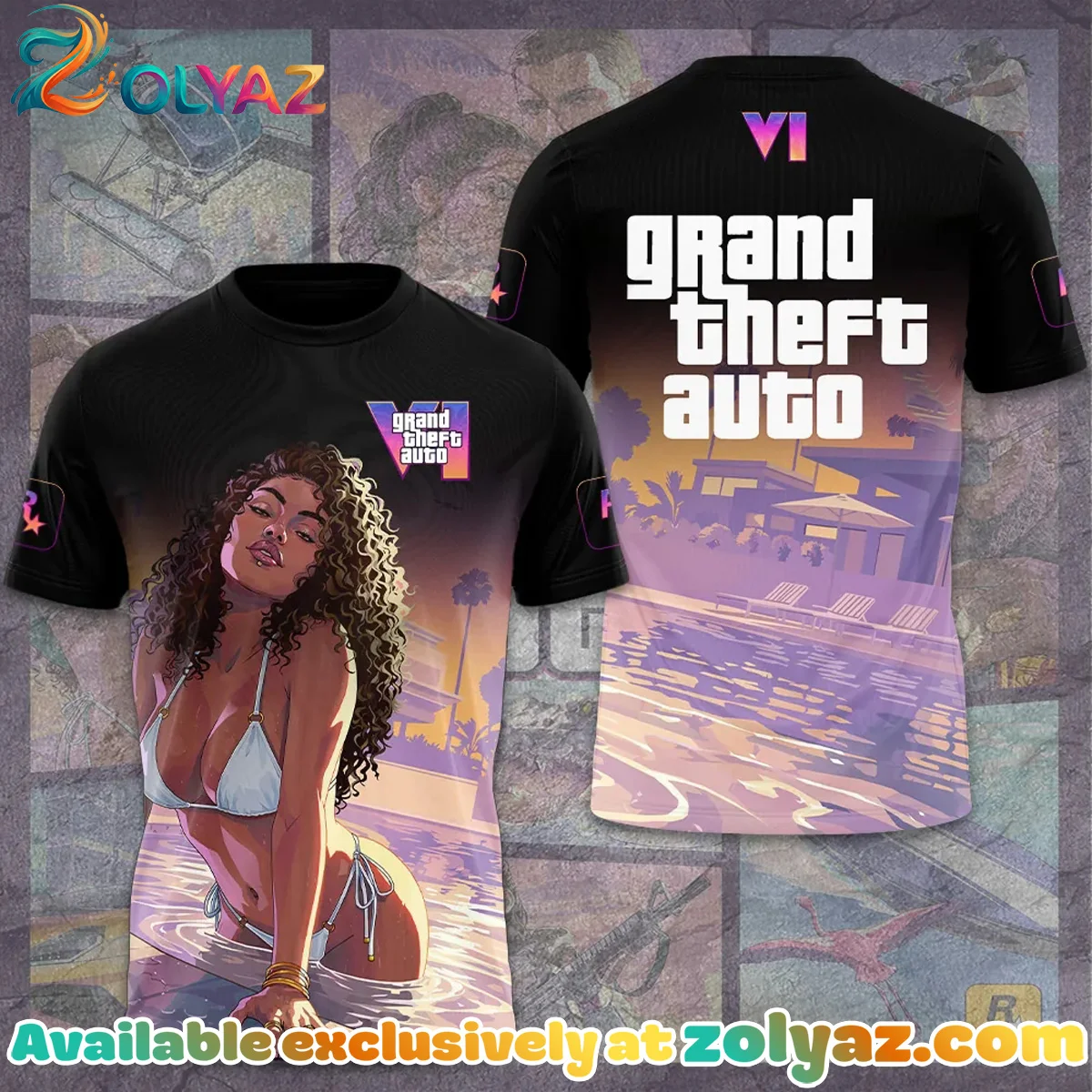 Grand Theft Auto VI T-Shirt & Hoodie - Variant 4