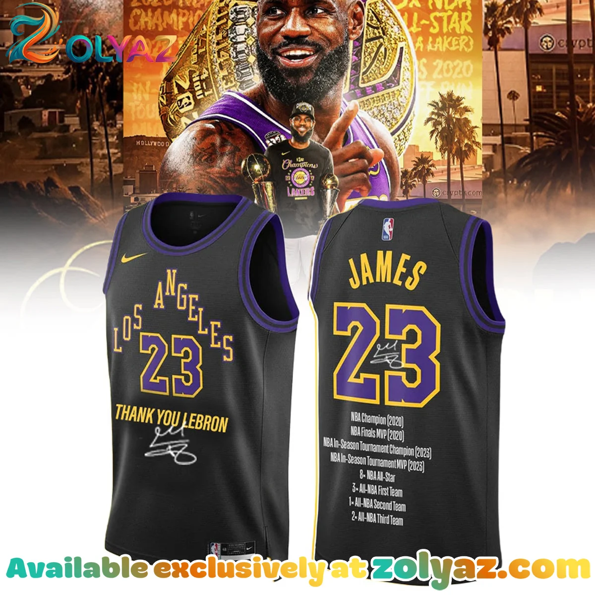 LA Lakers LeBron James Basketball Jersey - Variant 3