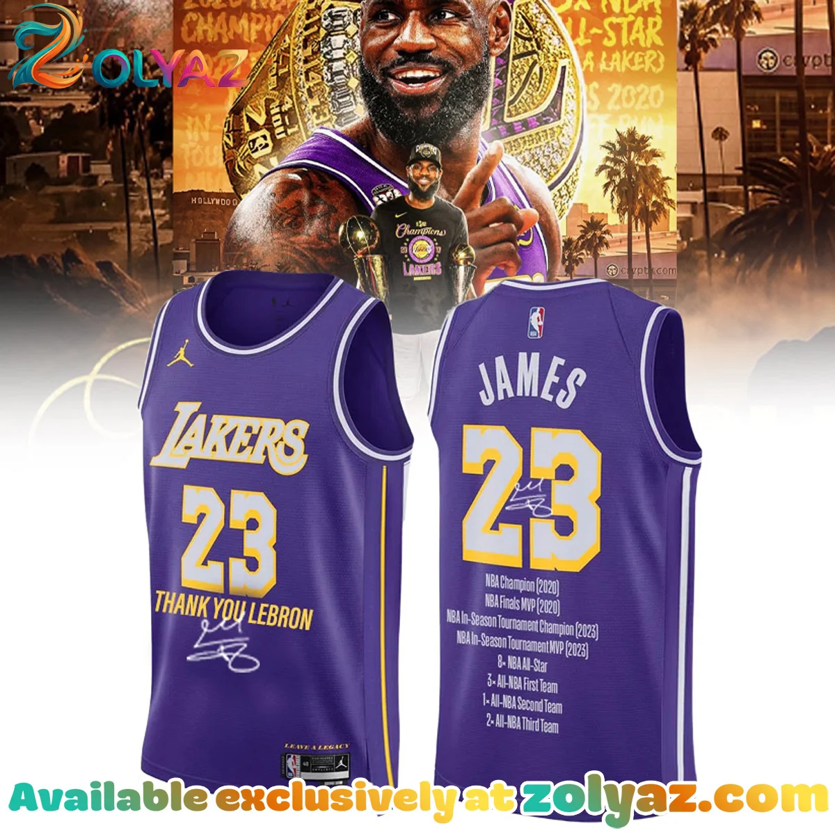 LA Lakers LeBron James Basketball Jersey (Release 1)