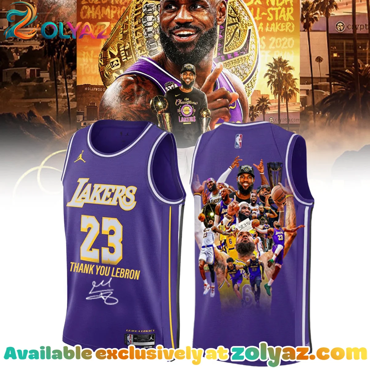 LA Lakers LeBron James Basketball Jersey [Drop 6]