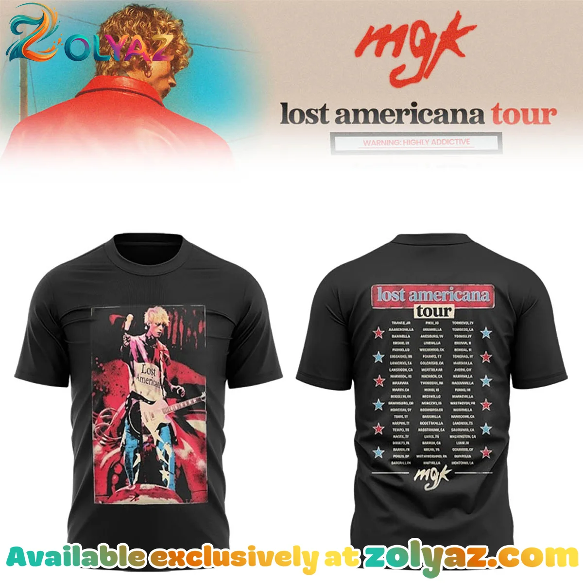 Lost Americana Tour Shirt & Hoodie (Style 8)
