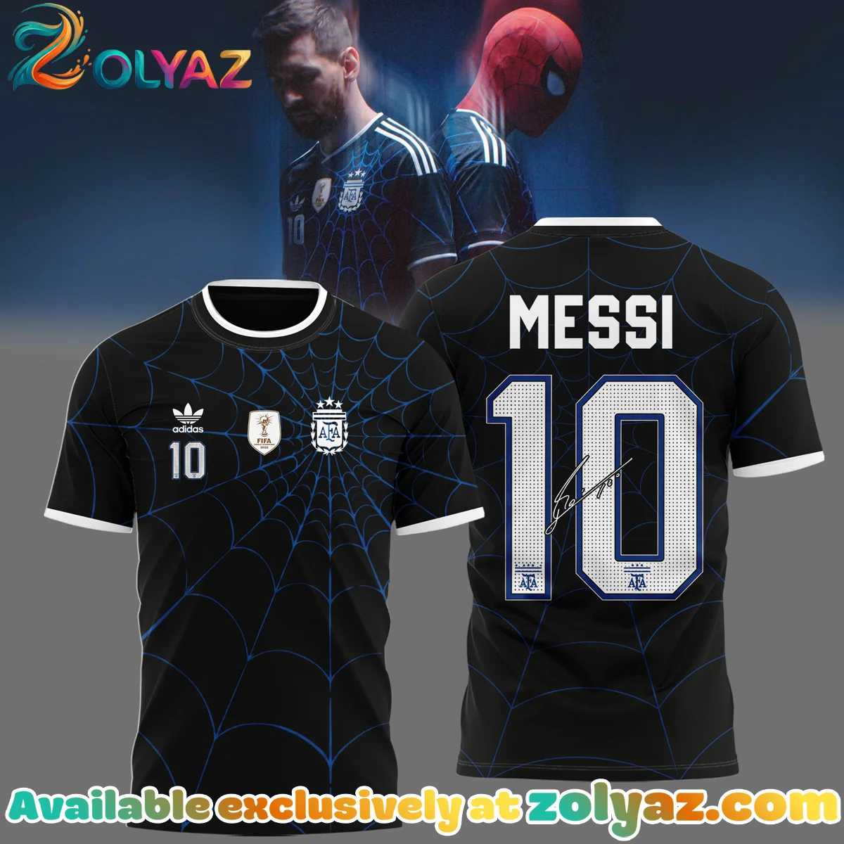 Messi x Spider-Man Shirt & Hoodie - Variant 2