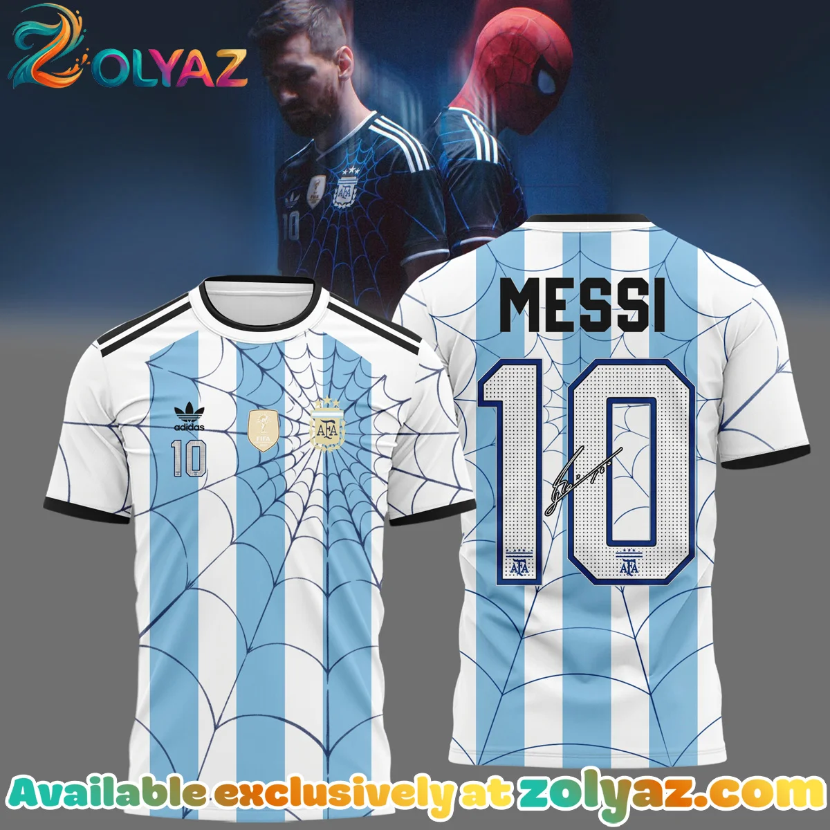 Messi x Spider-Man Shirt & Hoodie (Release 1)