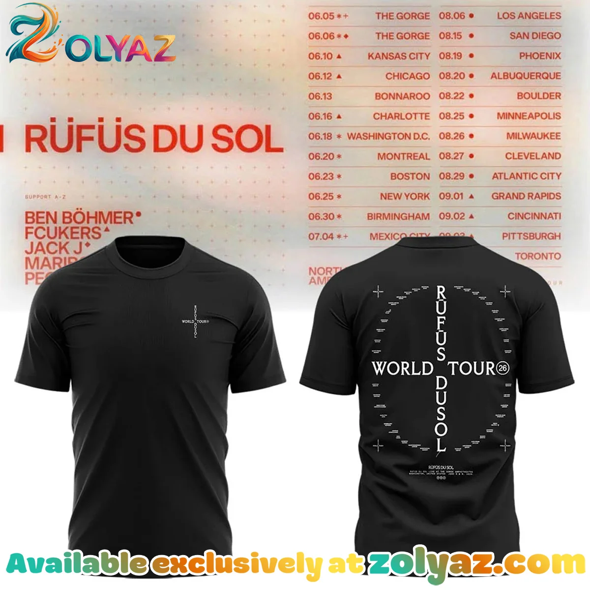 North America Tour T-Shirt & Hoodie (Design 9)