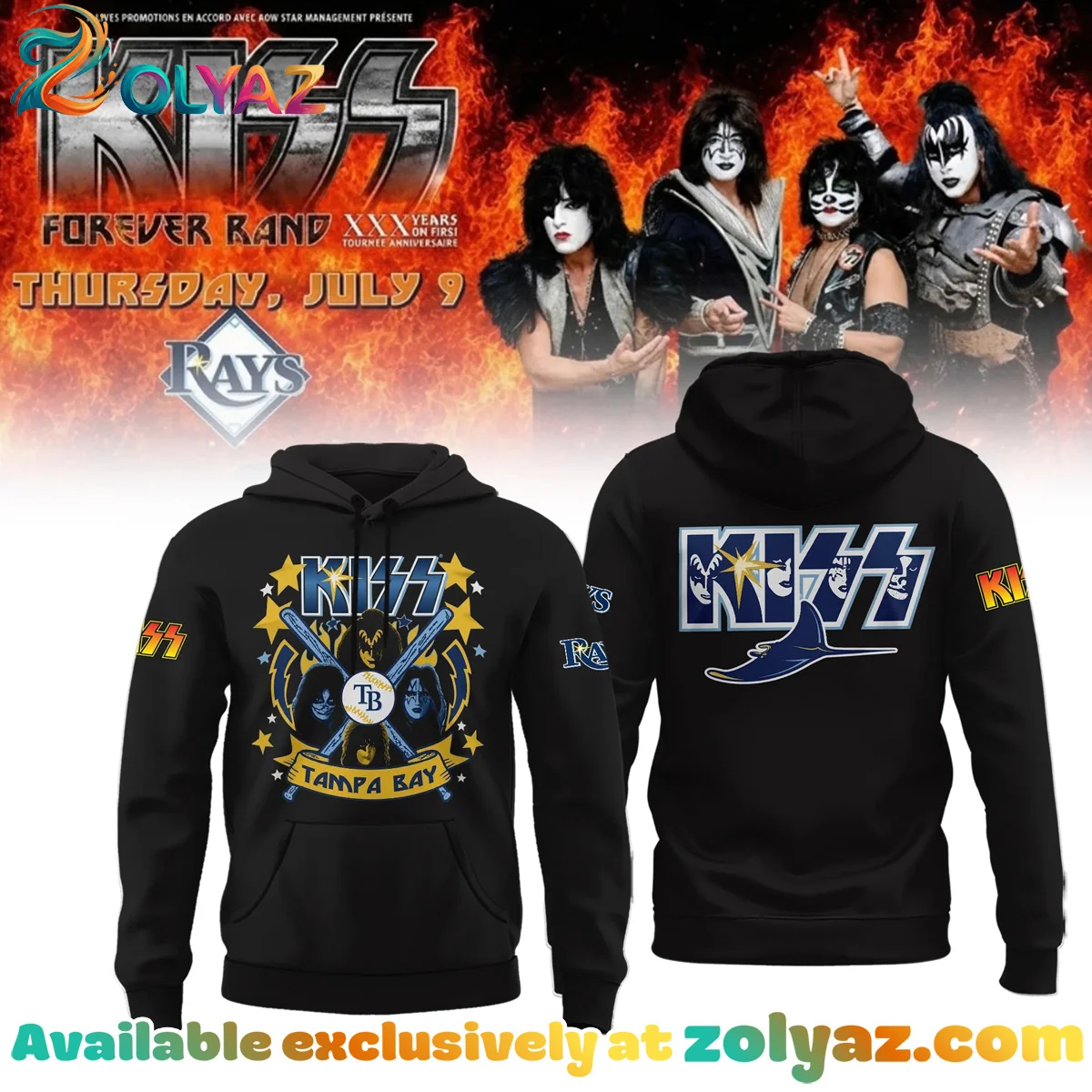 Rays x KISS T-Shirt & Hoodie (Release 3)