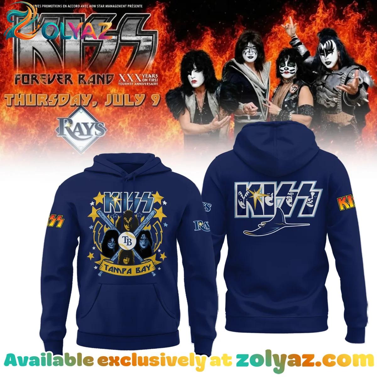 Rays x KISS T-Shirt & Hoodie - Part 2