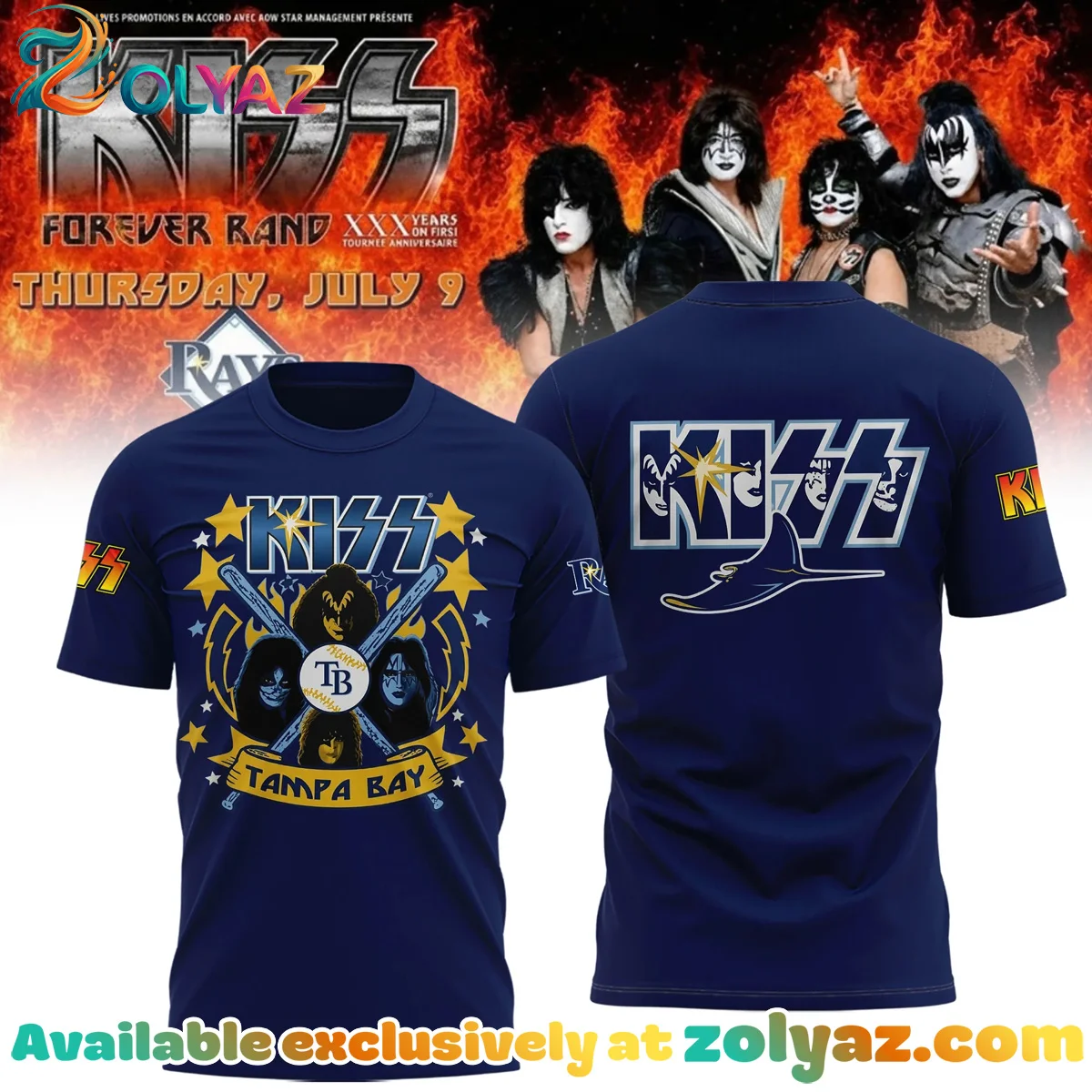 Rays x KISS Shirt & Hoodie - Series 1