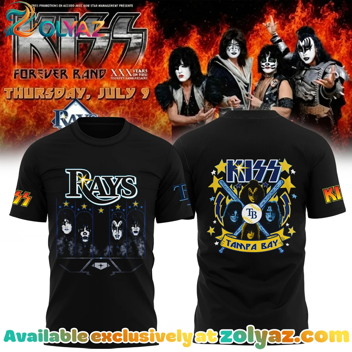 Rays x KISS Forever Band Tour T-Shirt & Hoodie [Batch 3]