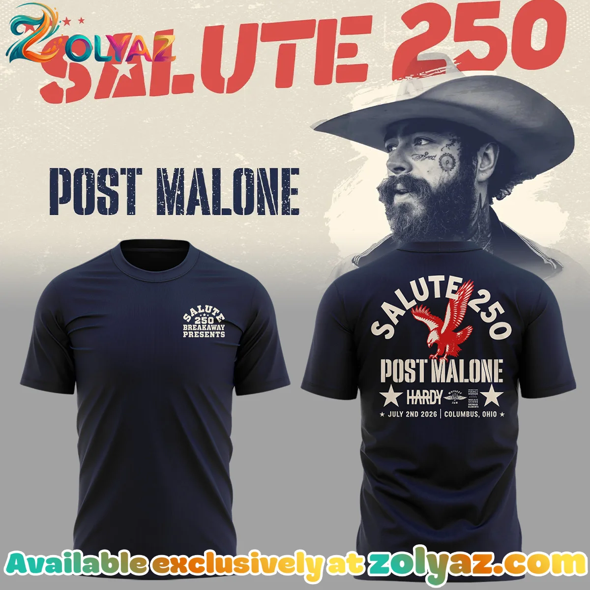 Salute 250 Columbus Shirt & Hoodie - Variant 2