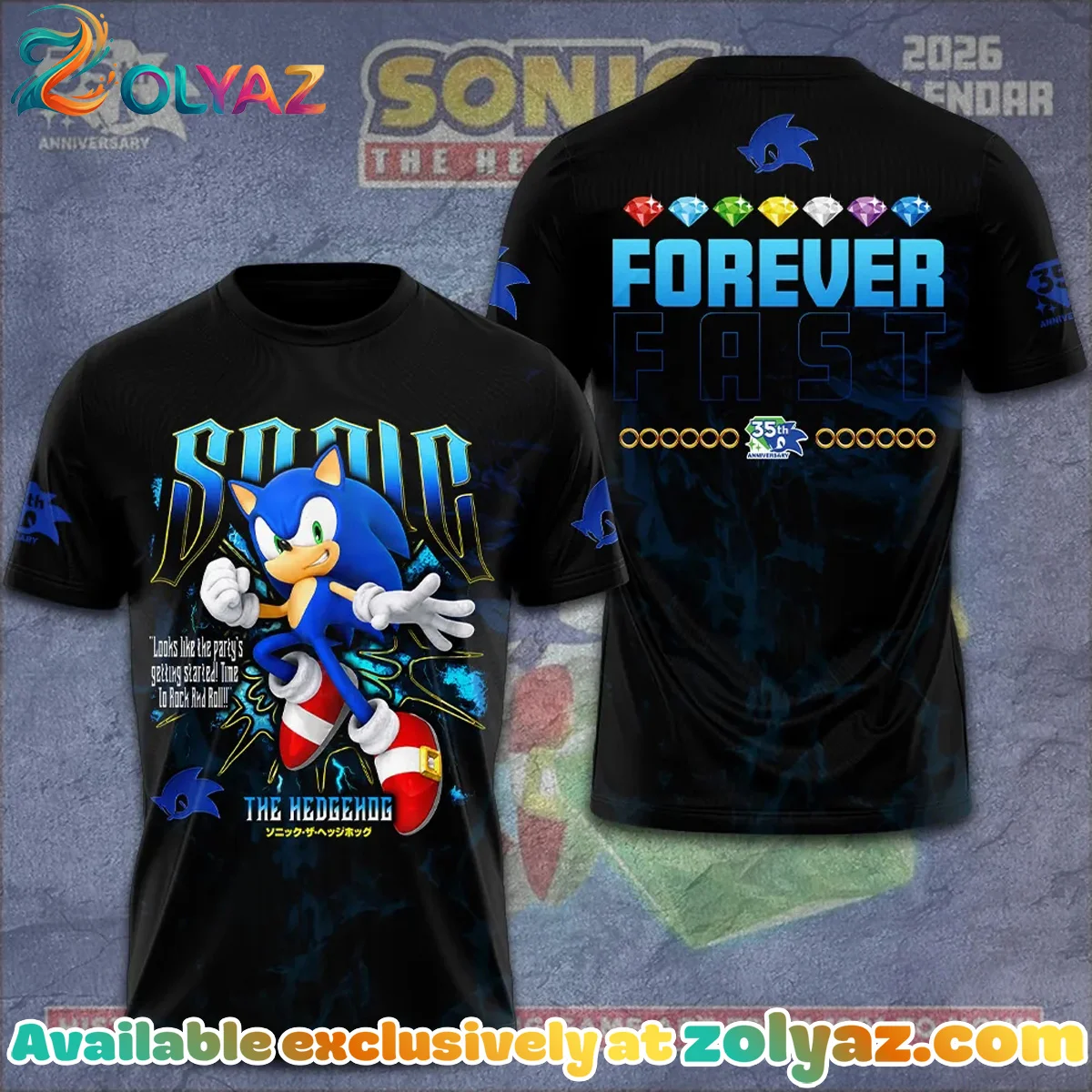 Sonic the Hedgehog T-Shirt & Hoodie [Batch 5]