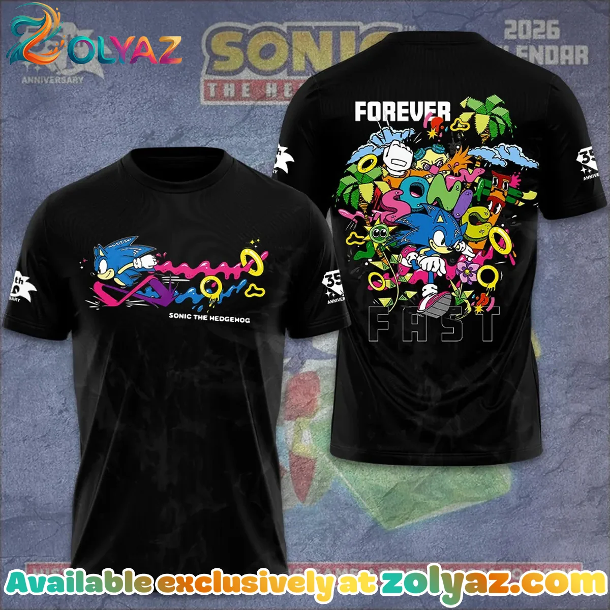 Sonic the Hedgehog T-Shirt & Hoodie [Batch 3]